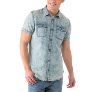 Calvin Klein bleach dye button down